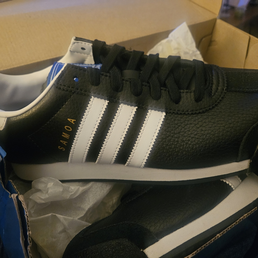 Adidas Samoa Black and White Sneakers